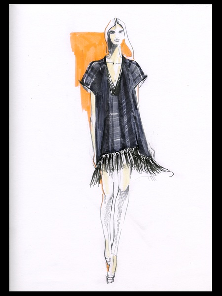 Clifford, Fashion Week, sketches, September 2012, Rebecca Minkoff