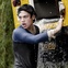 Joe Leydon Man of Steel Superman Dylan Sprayberry June 2013 with bus