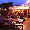 D&T Drive Inn ice house bar crowd patio at night