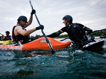 Bayou City Outdoors Kayak Polo & Rolling Practice