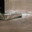 Menchie's, broken glass, March 2013