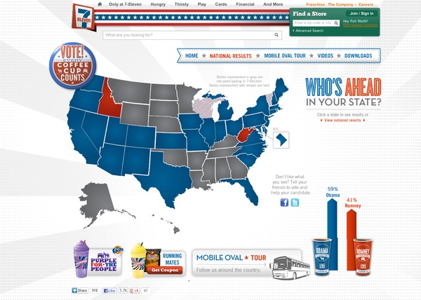 U.S. map of 7-Election 