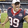 J.J. Watt tongue out Texans