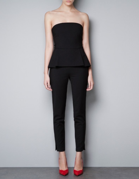 Zara peplum jumpsuit