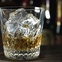 whiskey, glass, on the rocks, ice