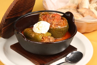 Stuffed Peppers at Cafe Pita+