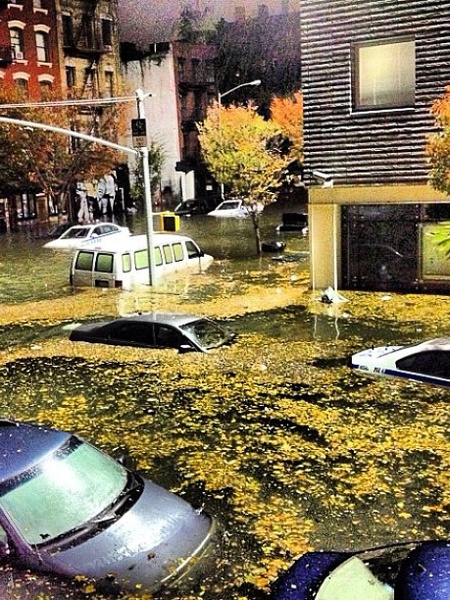 Hurricane Sandy, East Village NYC, October 2012