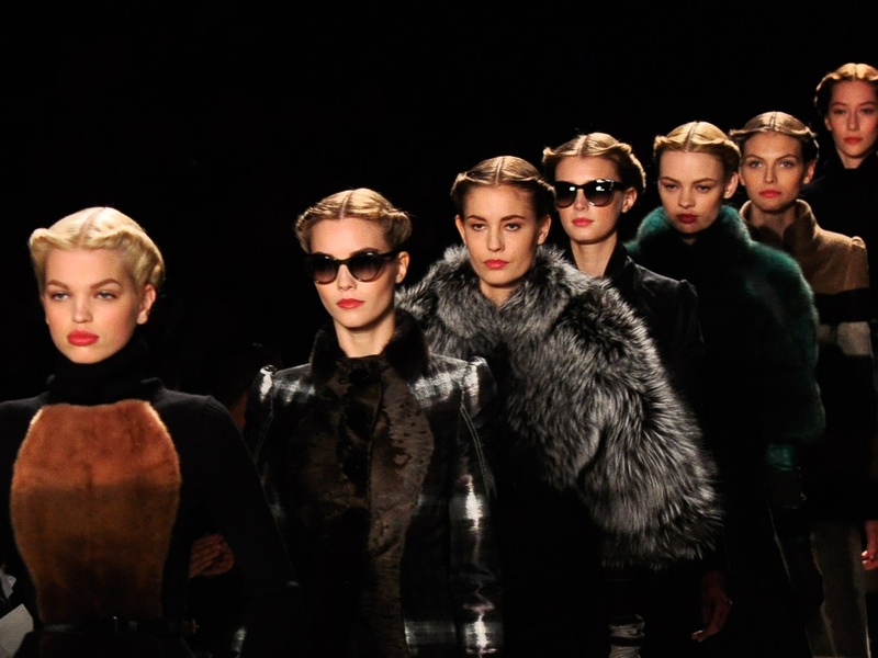Fashion Week fall 2013, Carolina Herrera, models in line