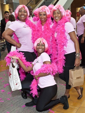 Pink Well_Flash mob_Courtney Alexandria_Deborah Thigpen_Venita Gatson_Yvette Powell