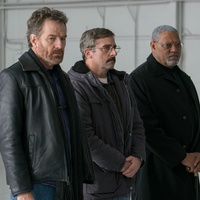 Bryan Cranston, Steve Carell, and Laurence Fishburne in Last Flag Flying