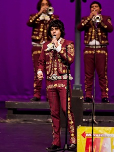 Mariachi High, June 2012, Mariachi Halcon from Zapata High School, singer