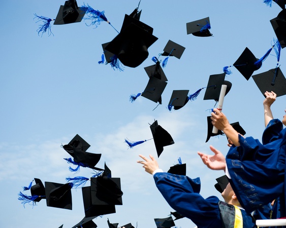 Austin Photo Set: News_lauren_graduation advice_may 2012_throwing graduation caps