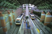 DART Mockingbird Station, train, rail