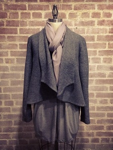 Jacket and scarf at Piermarini in Dallas
