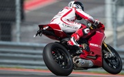Ben Spies races the MotoGP track