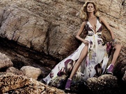 Roberto Cavalli spring summer collection with model Karolina Kurkova