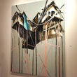 Houston Fine Arts Fair, recap, September 2012 Mie Olise, Taubane Centralen, 2012, oil and acrylic on canvas