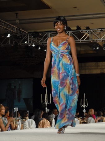 Brentwood luncheon, June 2012, fashion show, model