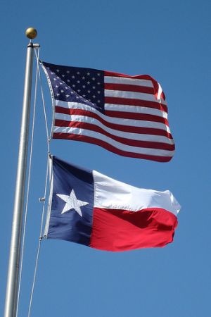 Texas flag, secession, U.S. flag
