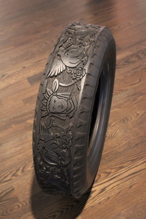 Pearl Fincher, Betsabee Romero, Tire, June 2012