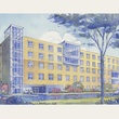 Houston Hope Lodge, rendering, watercolor