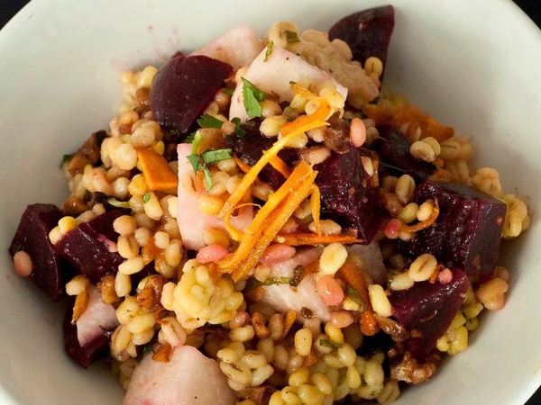 Pondicheri, barley salad, October 2012