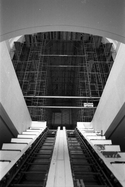 News_Wortham Theater_Escalator in Construction_May 2012