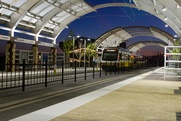 DART Irving Convention Center, rail, train