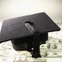 graduation cap, money, college