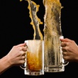 A toast with beer at The West End
