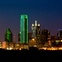 Dallas skyline at night