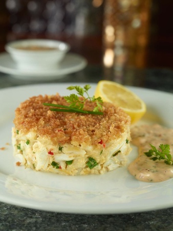 Eddie V's Prime Seafood, crab cake, seafood, January 2013