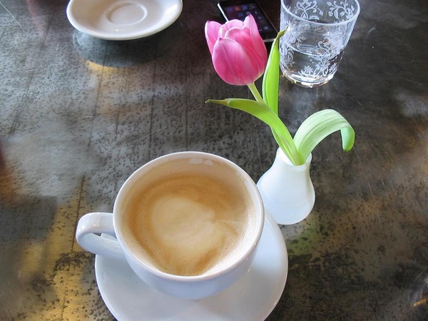 Latte at Pearl Cup in Dallas