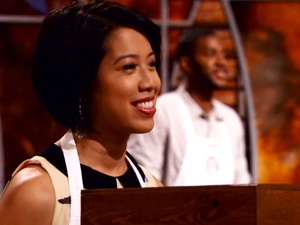 MasterChef, Christine Ha, smiling, Josh Marks