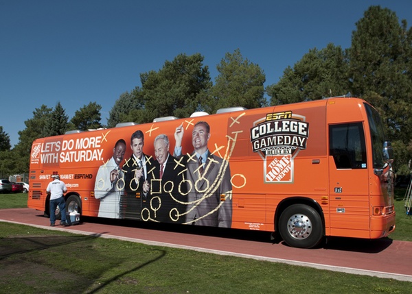 College GameDay bus