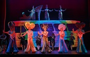 Center left to right: Wade McCollum, Scott Willis, Bryan West and Company in the number “I Will Survive”. 