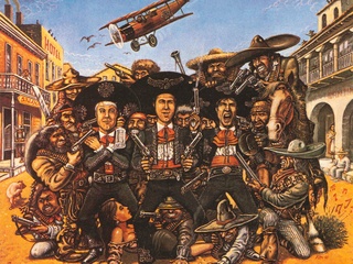 illustration for the movie The Three Amigos