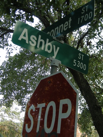 Ashby high rise, sign 