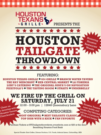 Houston Texans Grille, throwdown, invitation