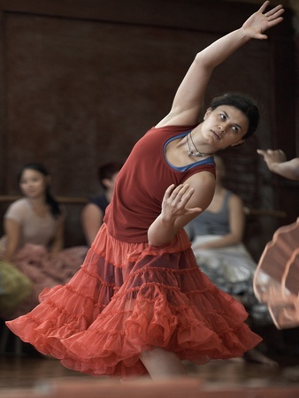 Nancy, The World in a Dance, November 2012, Catalina Molinari in rehearsal for "squared dancer"