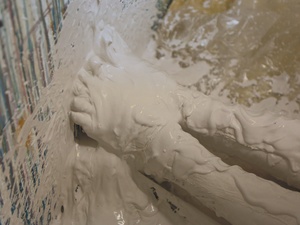 Joel, Kelley Devine, body casting, August 2012