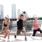 CoreFit Austin on walking bridge