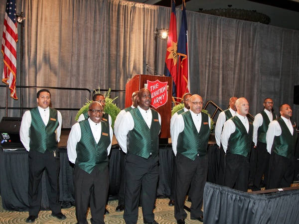 Salvation Army luncheon, November 2012, Harbor Light Choir