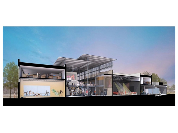 The Match, The Midtown Arts and Theatre Center Houston, formerly the Independent Arts Collaborative, section perspective