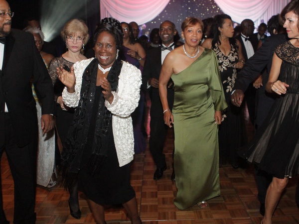 Ensemble Theatre gala, August 2012, Congresswoman Sheila Jackson Lee  dancing