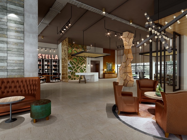 3 New Reasons To Visit This Booming Texas College Town The Stella Hotel College Station Lobby