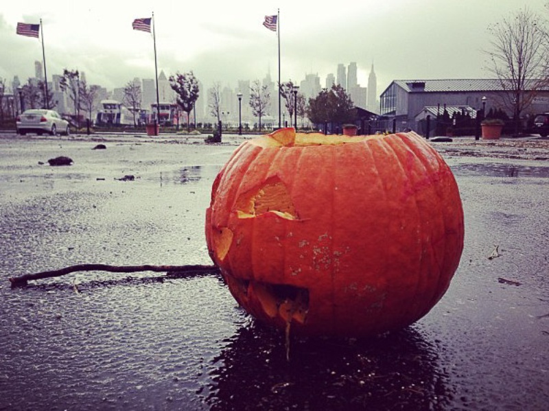 Hurricane Sandy, pumpkin, October 2012