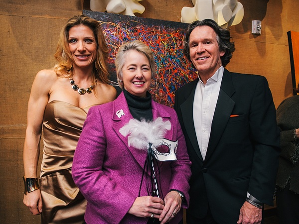05, Museum of Cultural Arts Houston (MOCAH) event, January 2013, Katarina Conrad, Mayor Annise Parker, Peter Remington