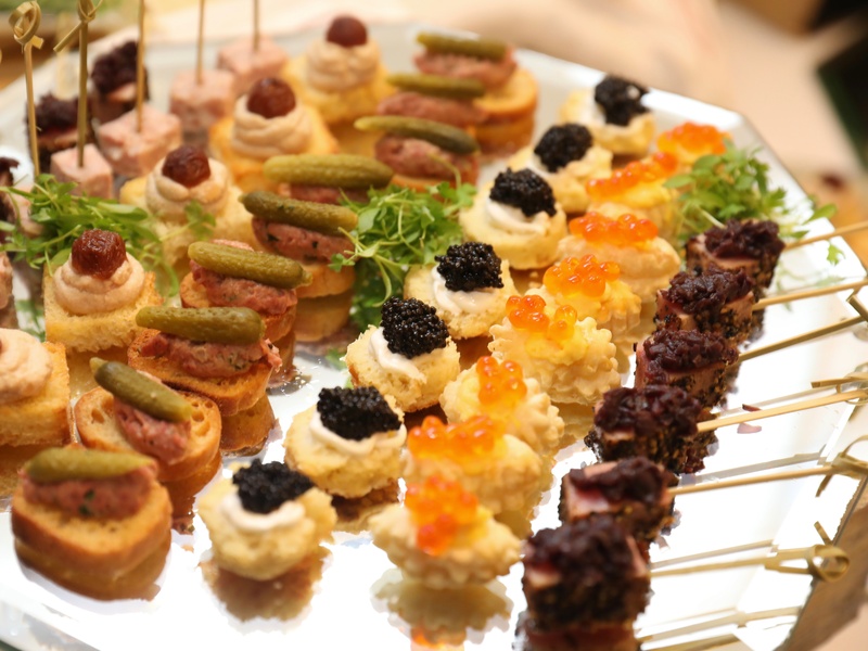 light bites from Artisans restaurant at Houston Grand Opera party at The Webster
