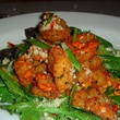 Davon, Reverse Happy Hour, August 2012, Crispy, breaded Shrimp Piccante drizzled with spicy aioli, Brio, River Oaks